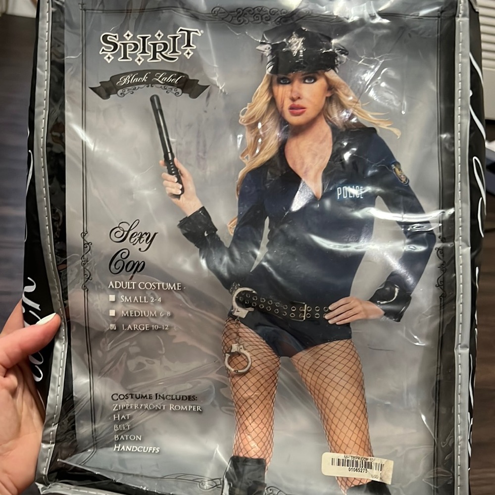 Halloween costume Black Label police cop sexy womens costumes Spirit cosplay